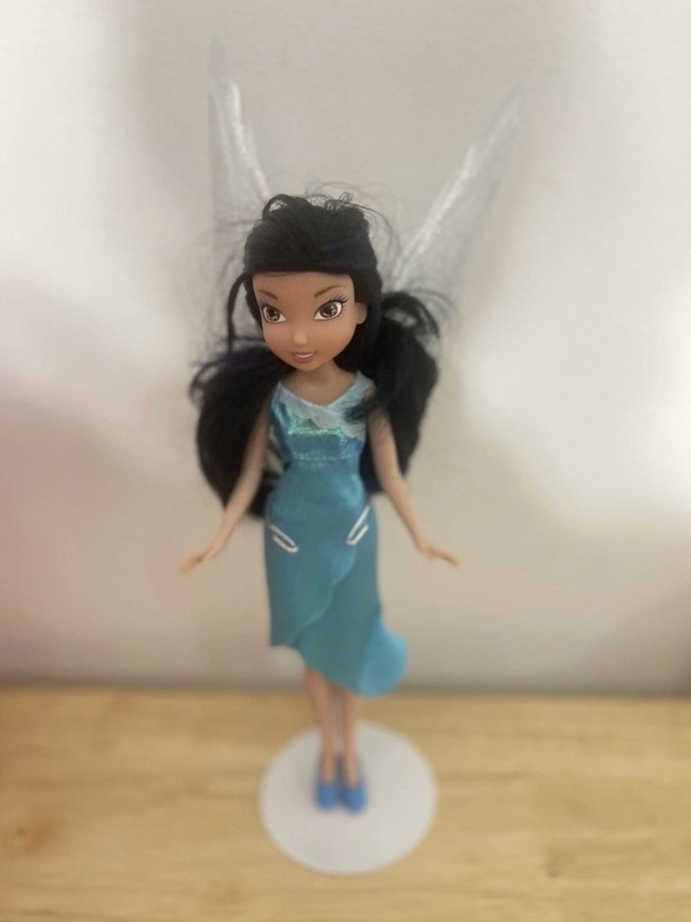 Disney Fairies Silvermist 9" Jakks Pacific Doll With Display Stand